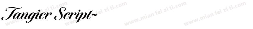 Tangier Script字体转换